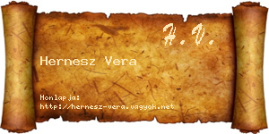 Hernesz Vera névjegykártya